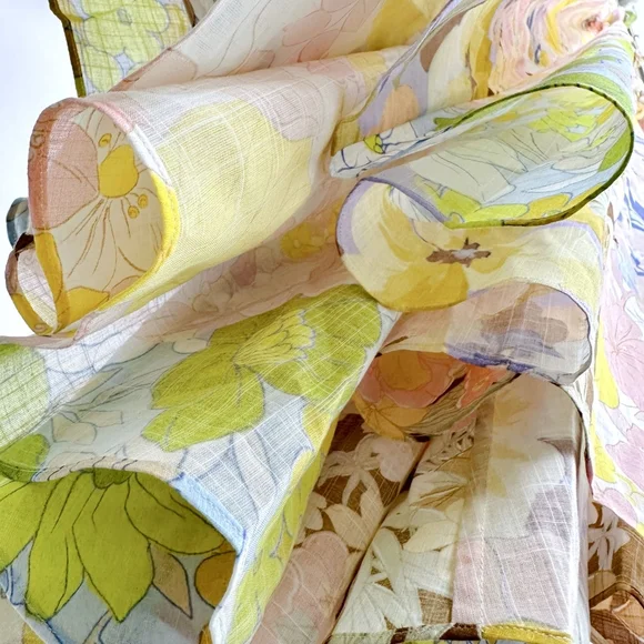 Zimmermann Pop Ruffle Midi Dress in Patch Floral - Picture 9 of 10